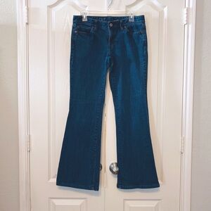 Loft Modern Flare Dark Wash Jeans Size 6